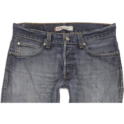 Levi's 512 Men Blue Bootcut Slim Jeans W34 L31