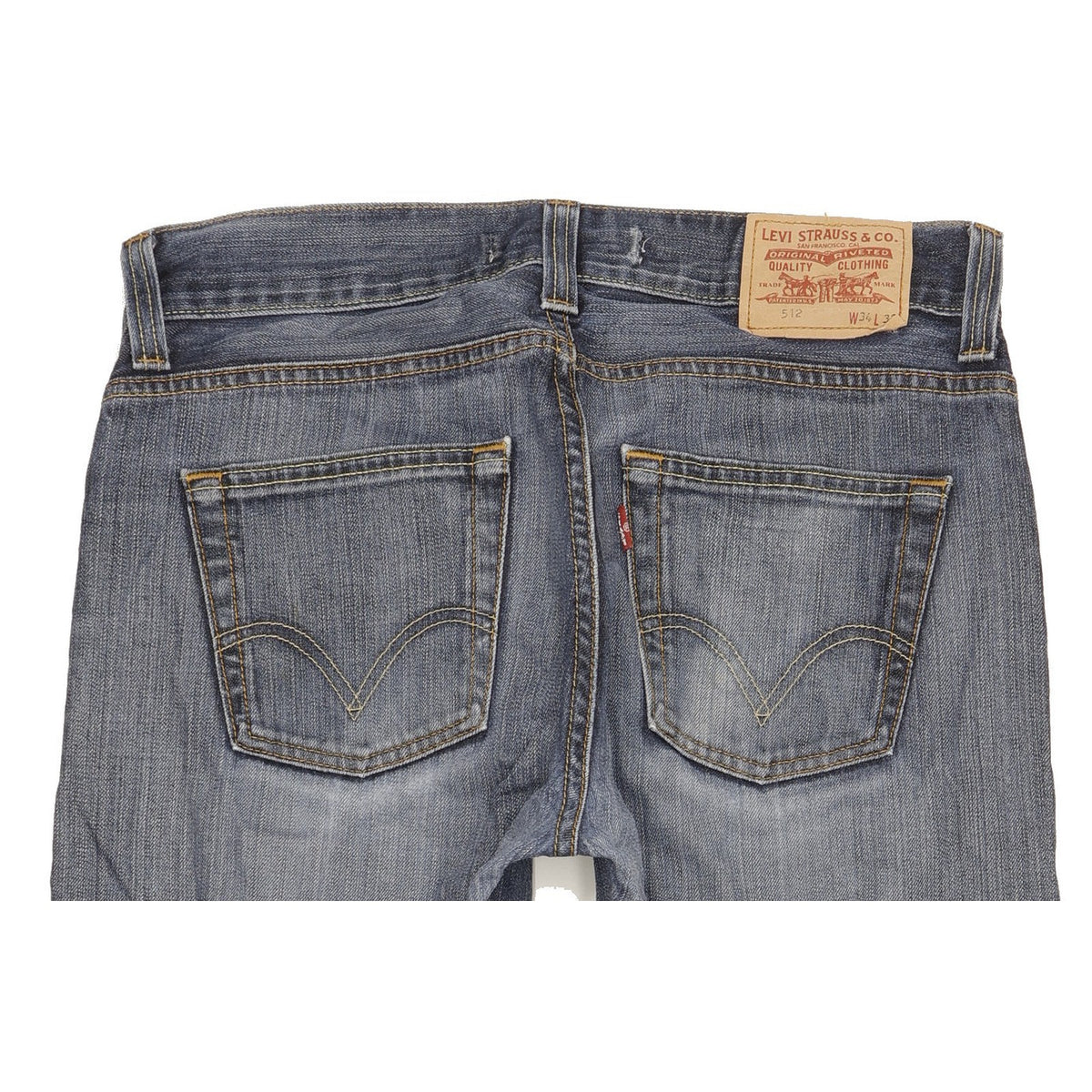 Levi's 512 Men Blue Bootcut Slim Jeans W34 L31