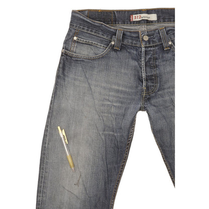 Levi's 512 Men Blue Bootcut Slim Jeans W34 L31