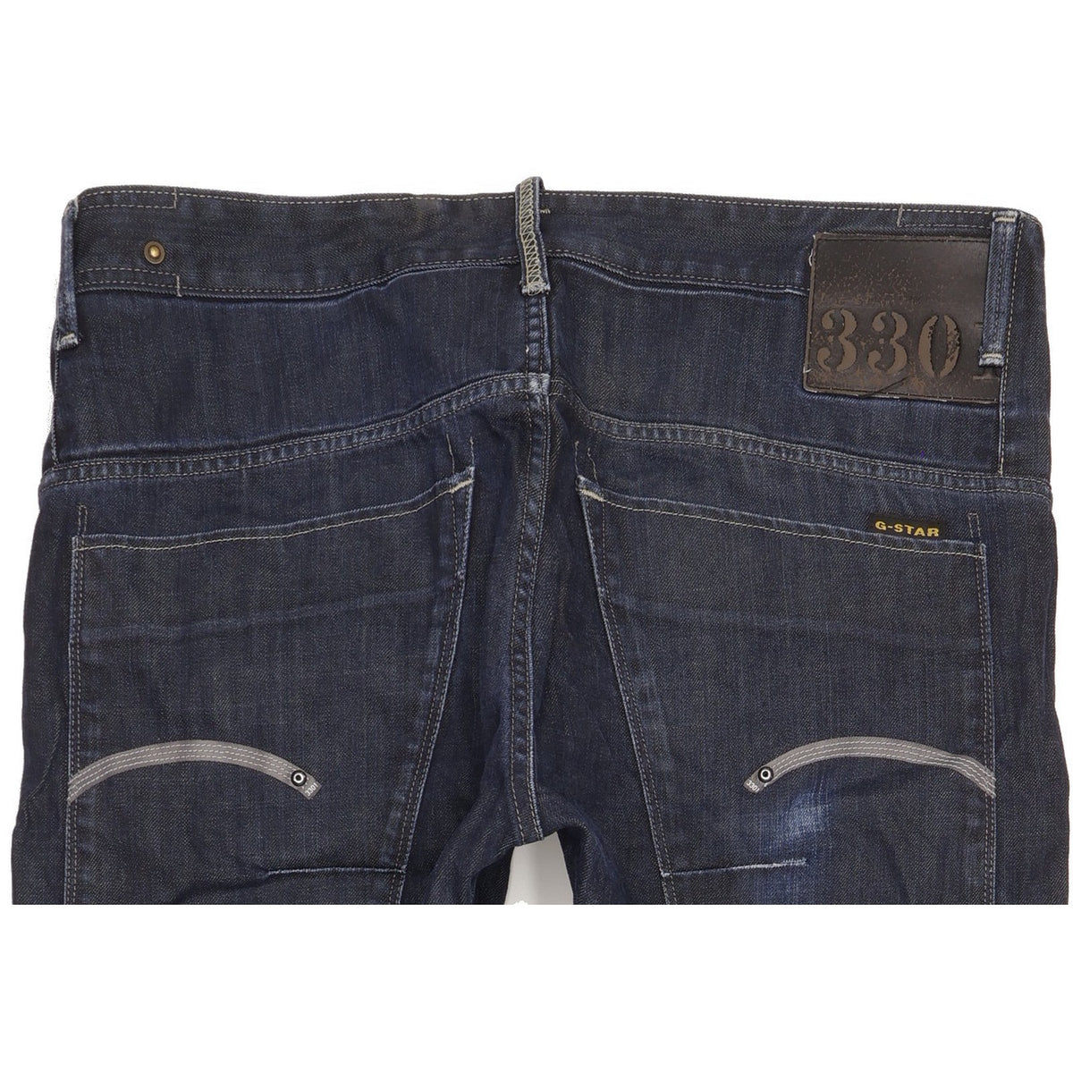 G-Star Structor Men Navy Straight Slim Jeans W36 L33