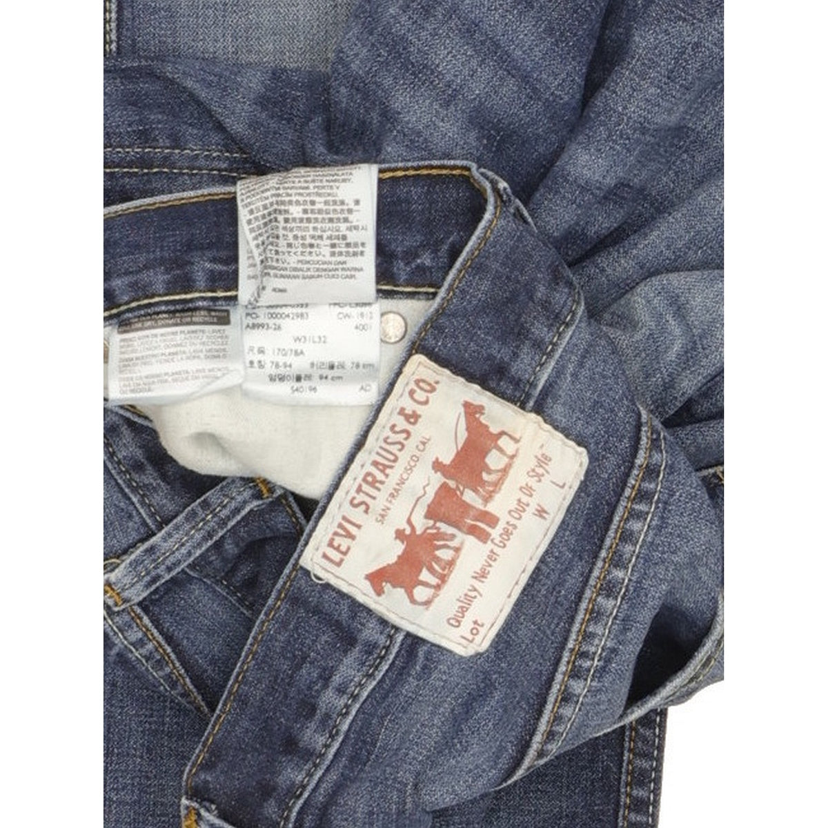 Levi's 504 Men Blue Straight Regular Jeans W31 L32