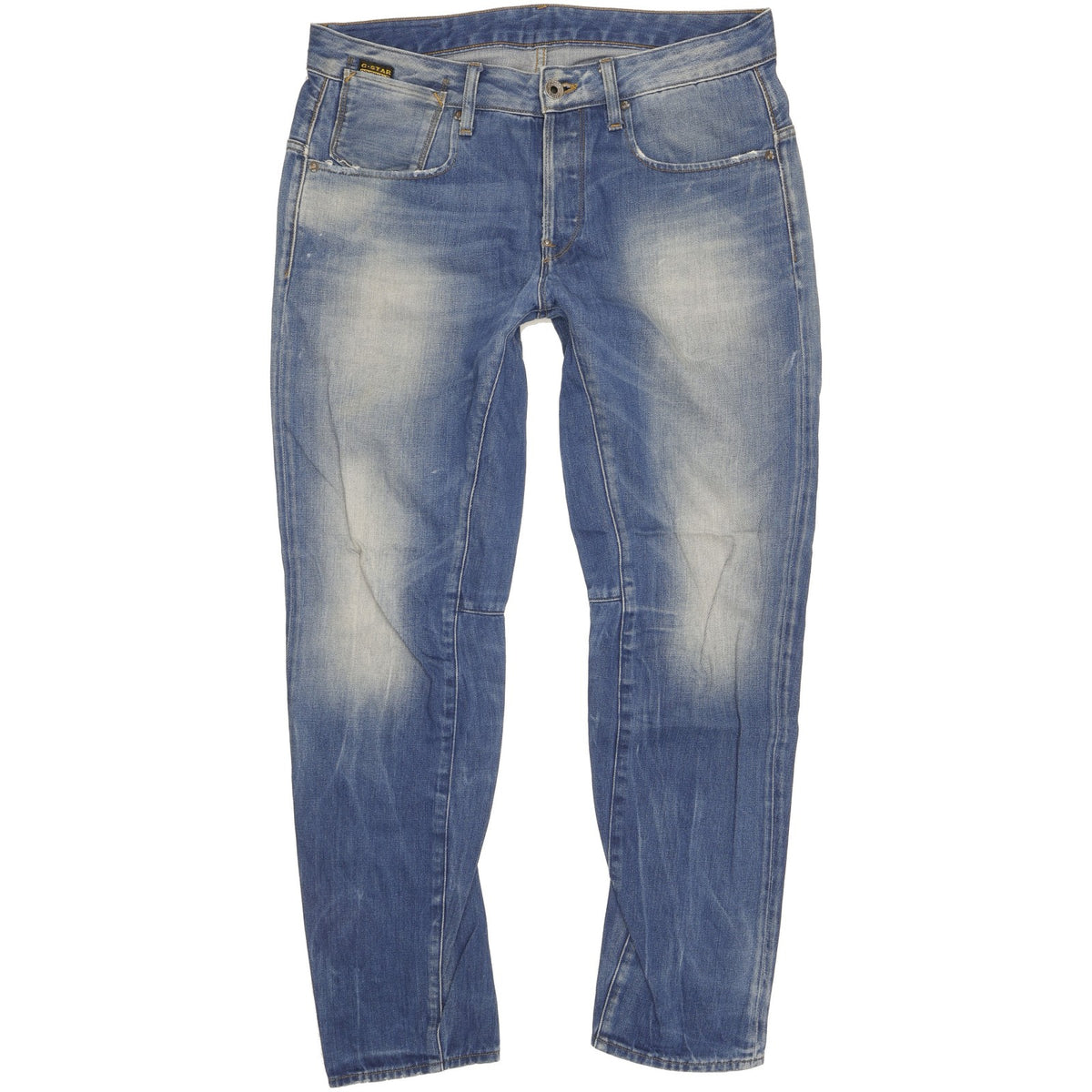 G-Star A Crotch Men Blue Tapered Slim Jeans W34 L32