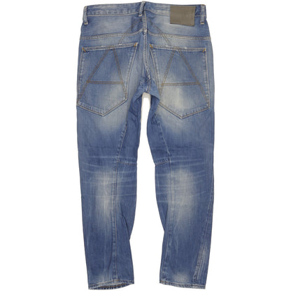 G-Star A Crotch Men Blue Tapered Slim Jeans W34 L32
