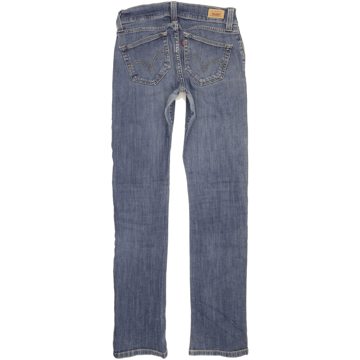 Levi's 504 Women Blue Straight Slim Stretch Jeans W28 L34