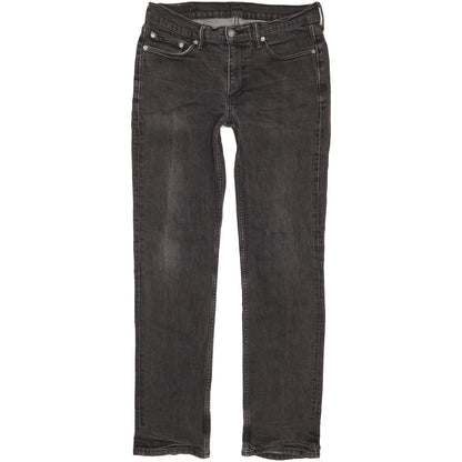 Levi's 514 Men Black Straight Slim Stretch Jeans W33 L33