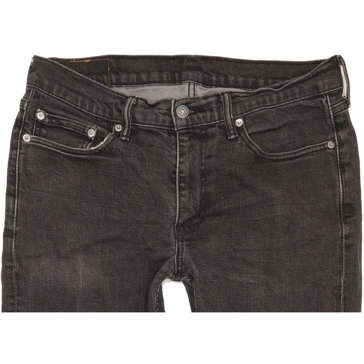 Levi's 514 Men Black Straight Slim Stretch Jeans W33 L33