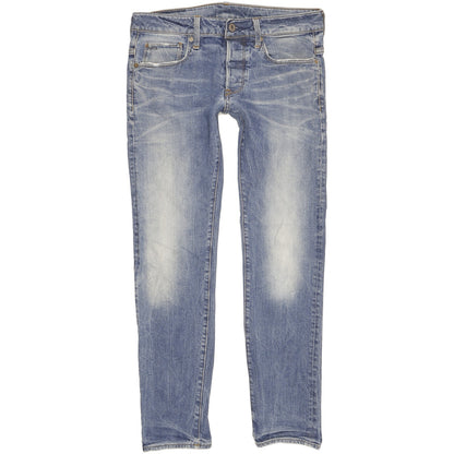 G-Star 3301 Men Blue Skinny Slim Stretch Jeans W31 L31