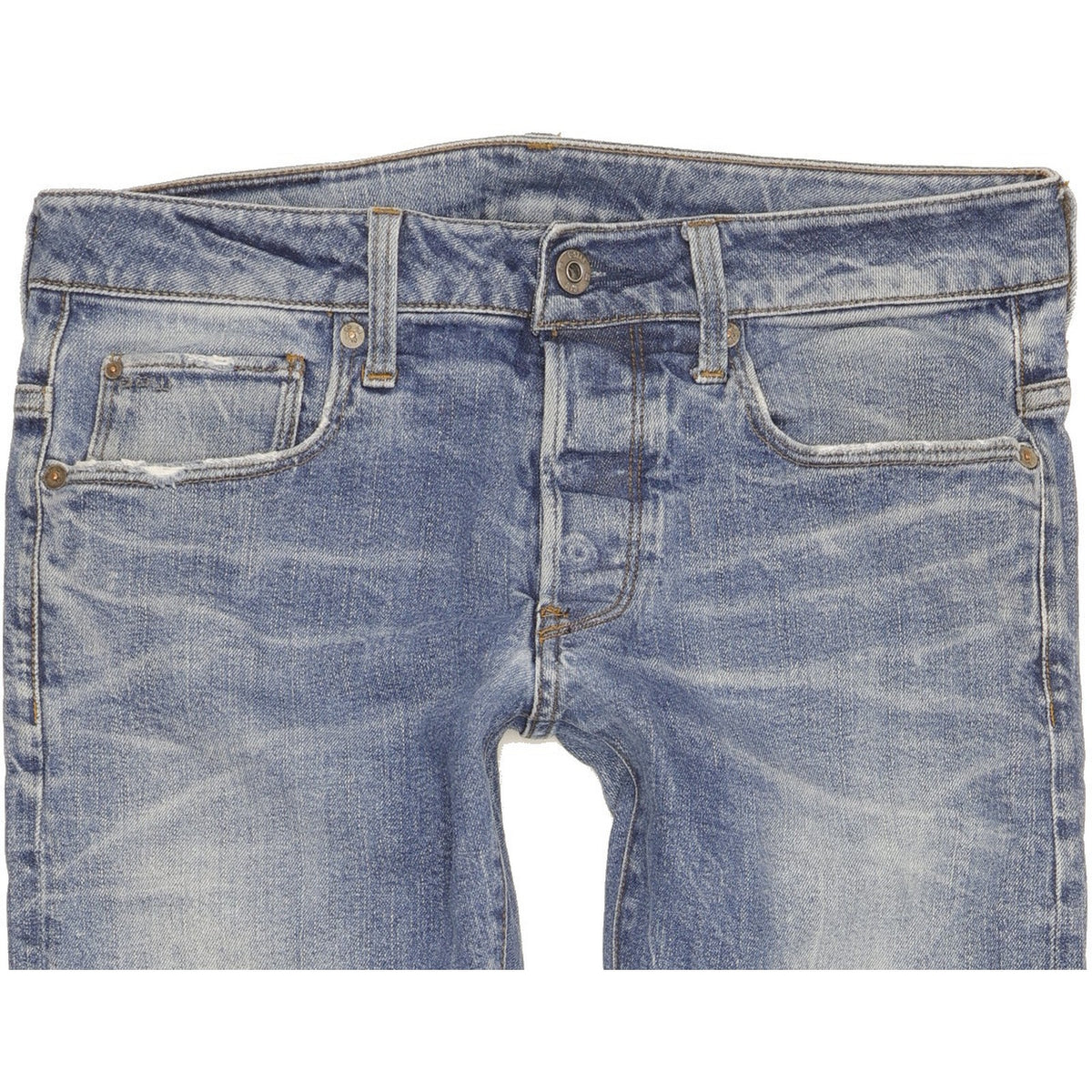 G-Star 3301 Men Blue Skinny Slim Stretch Jeans W31 L31