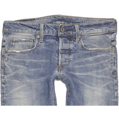 G-Star 3301 Men Blue Skinny Slim Stretch Jeans W31 L31
