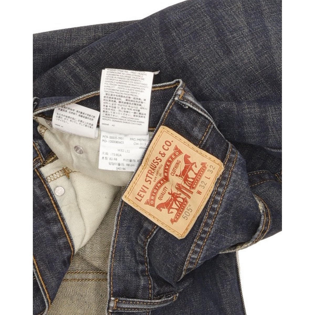 Levi's 505 Men Blue Straight Regular Jeans W32 L31