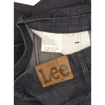 Lee Men Blue Straight Regular Stretch Jeans W30 L33