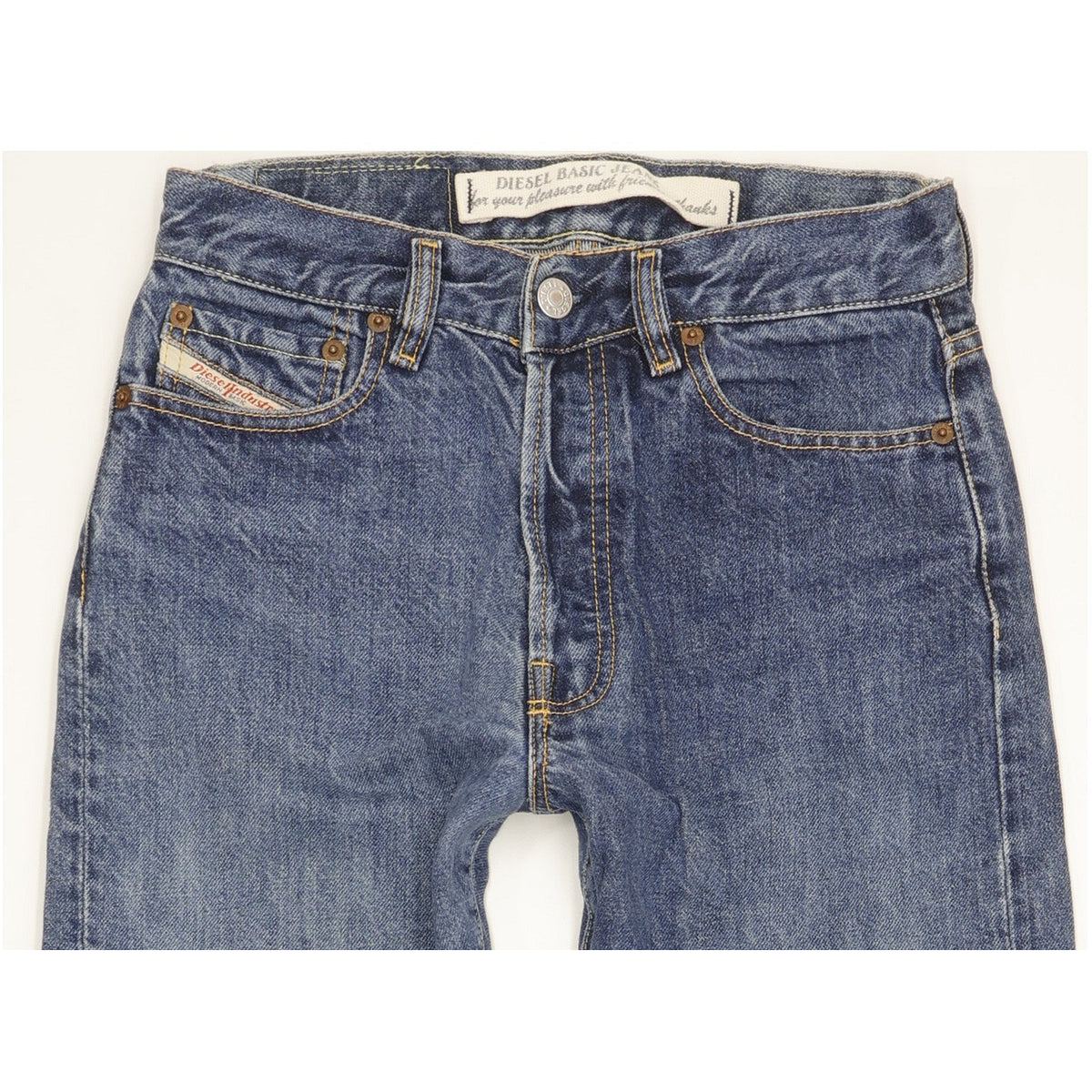 Diesel Men Blue Straight Slim Jeans W28 L31