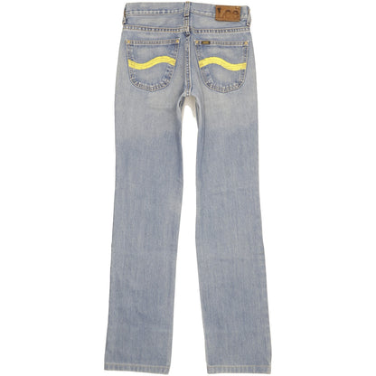Lee Men Blue Straight Slim Jeans W28 L32