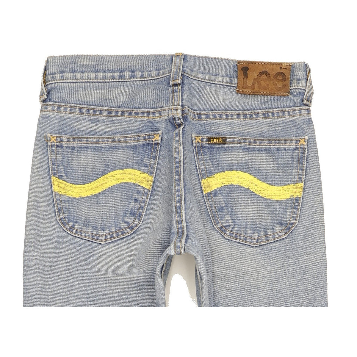 Lee Men Blue Straight Slim Jeans W28 L32