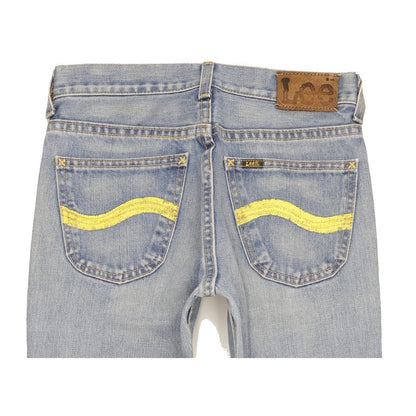 Lee Men Blue Straight Slim Jeans W28 L32