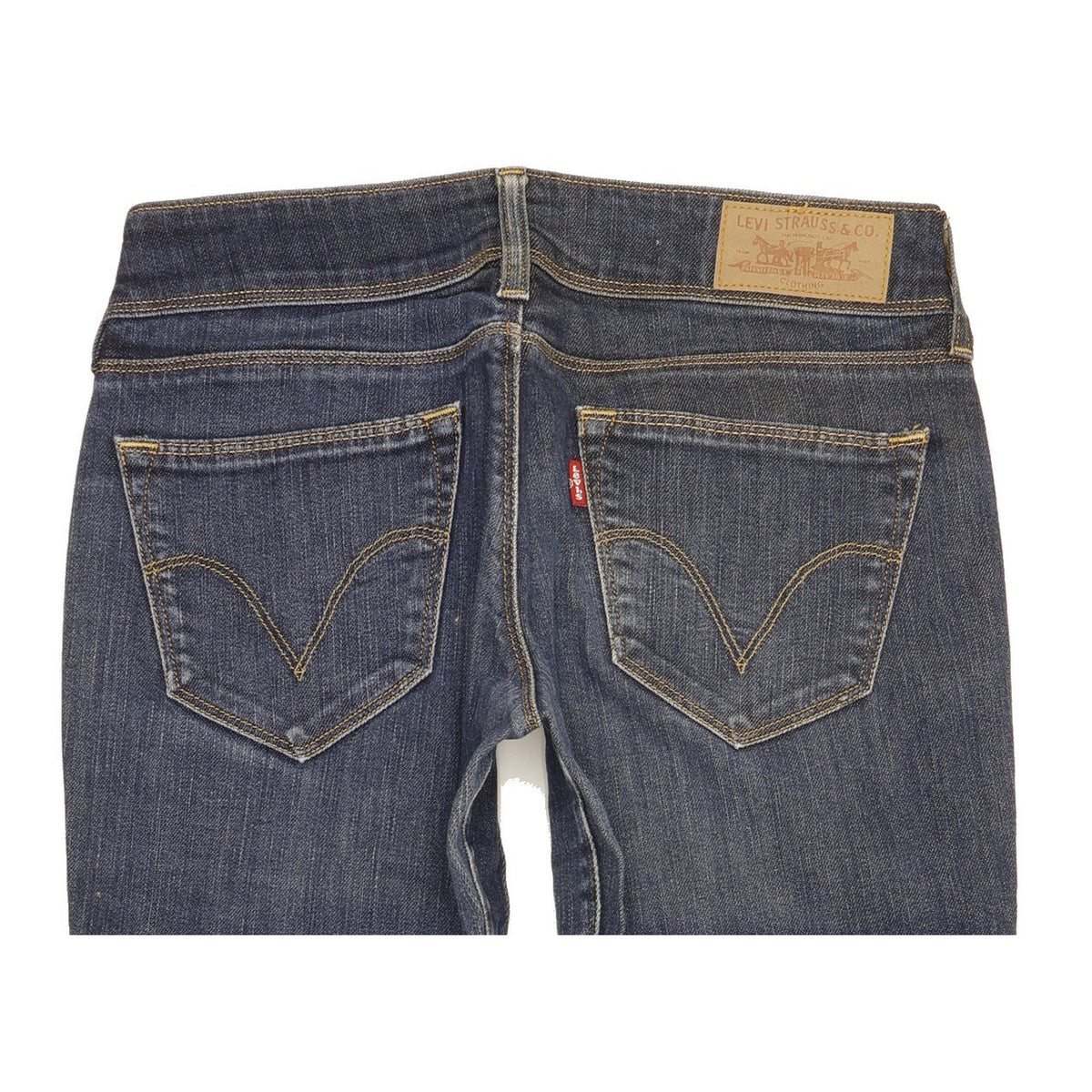 Levi's 470 Women Blue Straight Slim Stretch Jeans W29 L29