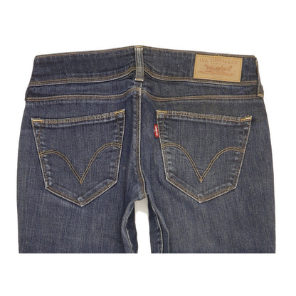 Levi's 470 Women Blue Straight Slim Stretch Jeans W29 L29