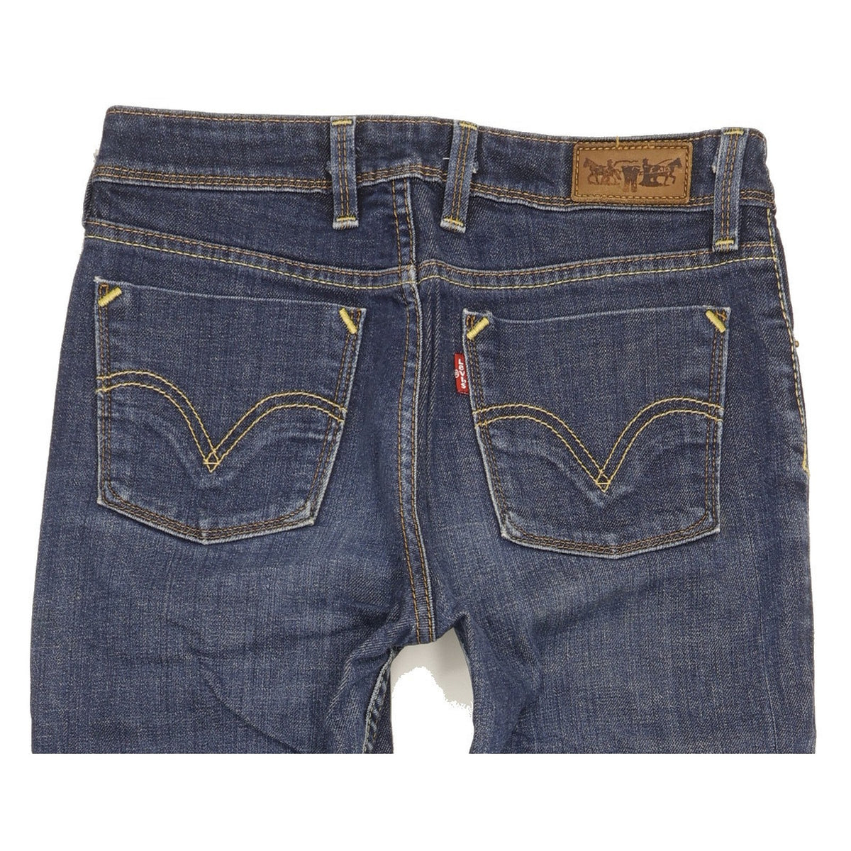 Levi's 627 Women Blue Straight Slim Stretch Jeans W28 L29
