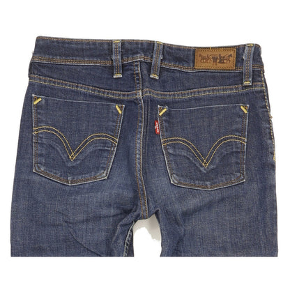 Levi's 627 Women Blue Straight Slim Stretch Jeans W28 L29