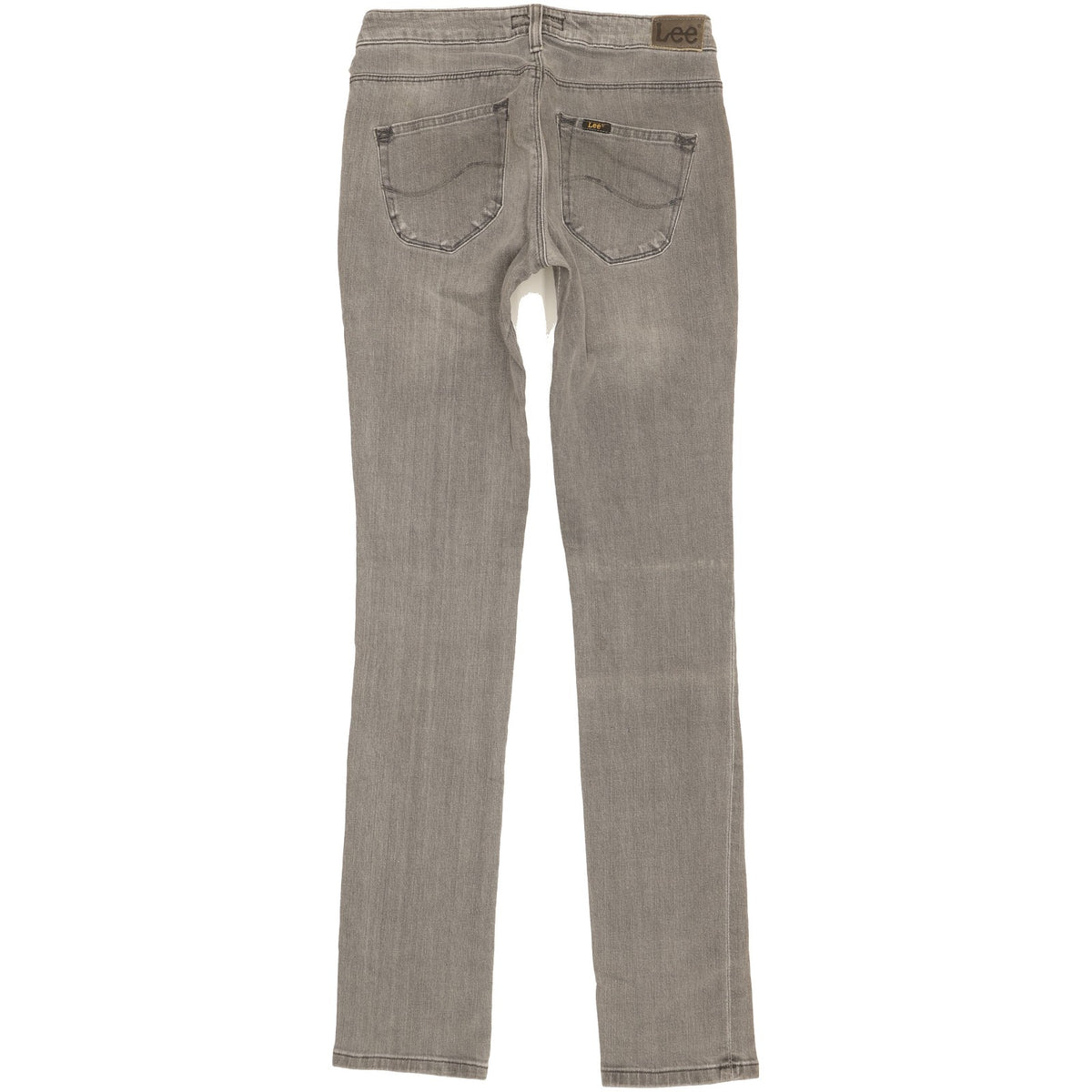 Lee Women Grey Straight Slim Stretch Jeans W26 L33