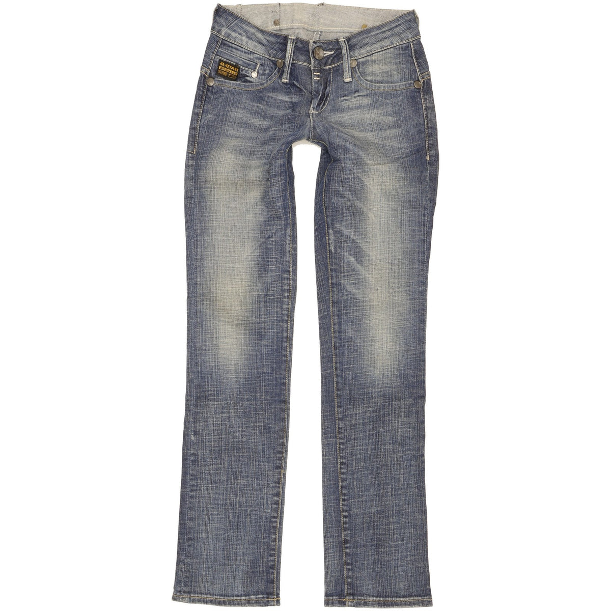 G-Star Midge Women Blue Straight Slim Stretch Jeans W25 L30