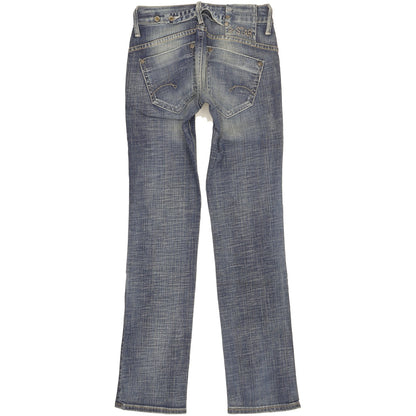 G-Star Midge Women Blue Straight Slim Stretch Jeans W25 L30