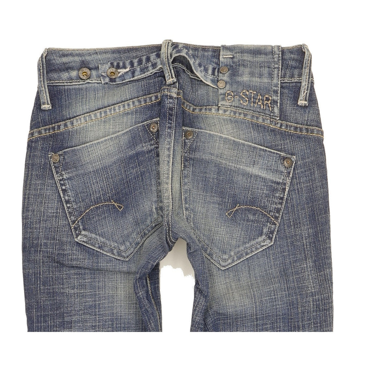 G-Star Midge Women Blue Straight Slim Stretch Jeans W25 L30