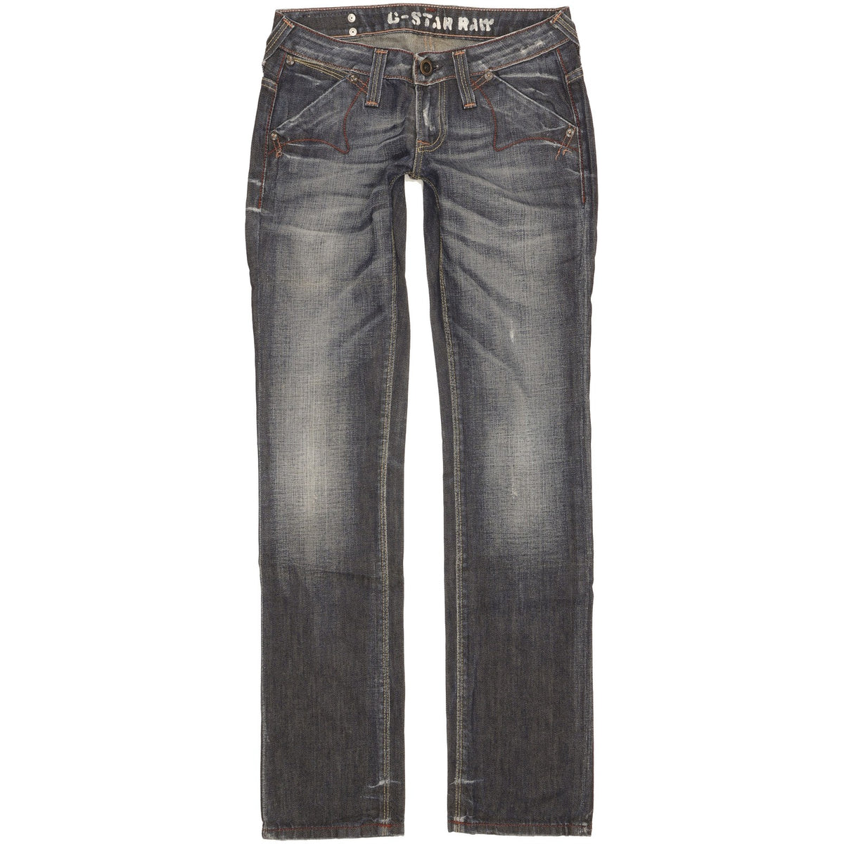 G-Star Limit Women Blue Straight Slim Jeans W27 L32