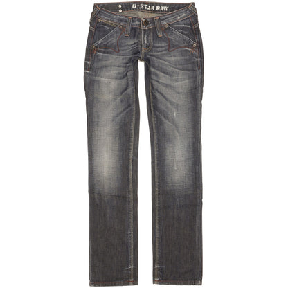 G-Star Limit Women Blue Straight Slim Jeans W27 L32