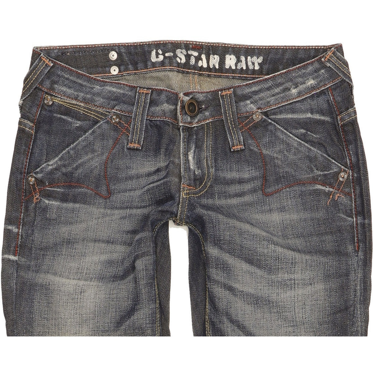 G-Star Limit Women Blue Straight Slim Jeans W27 L32
