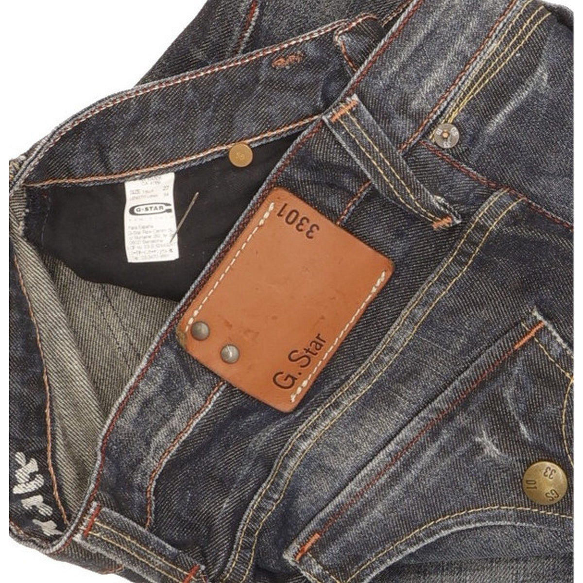 G-Star Limit Women Blue Straight Slim Jeans W27 L32