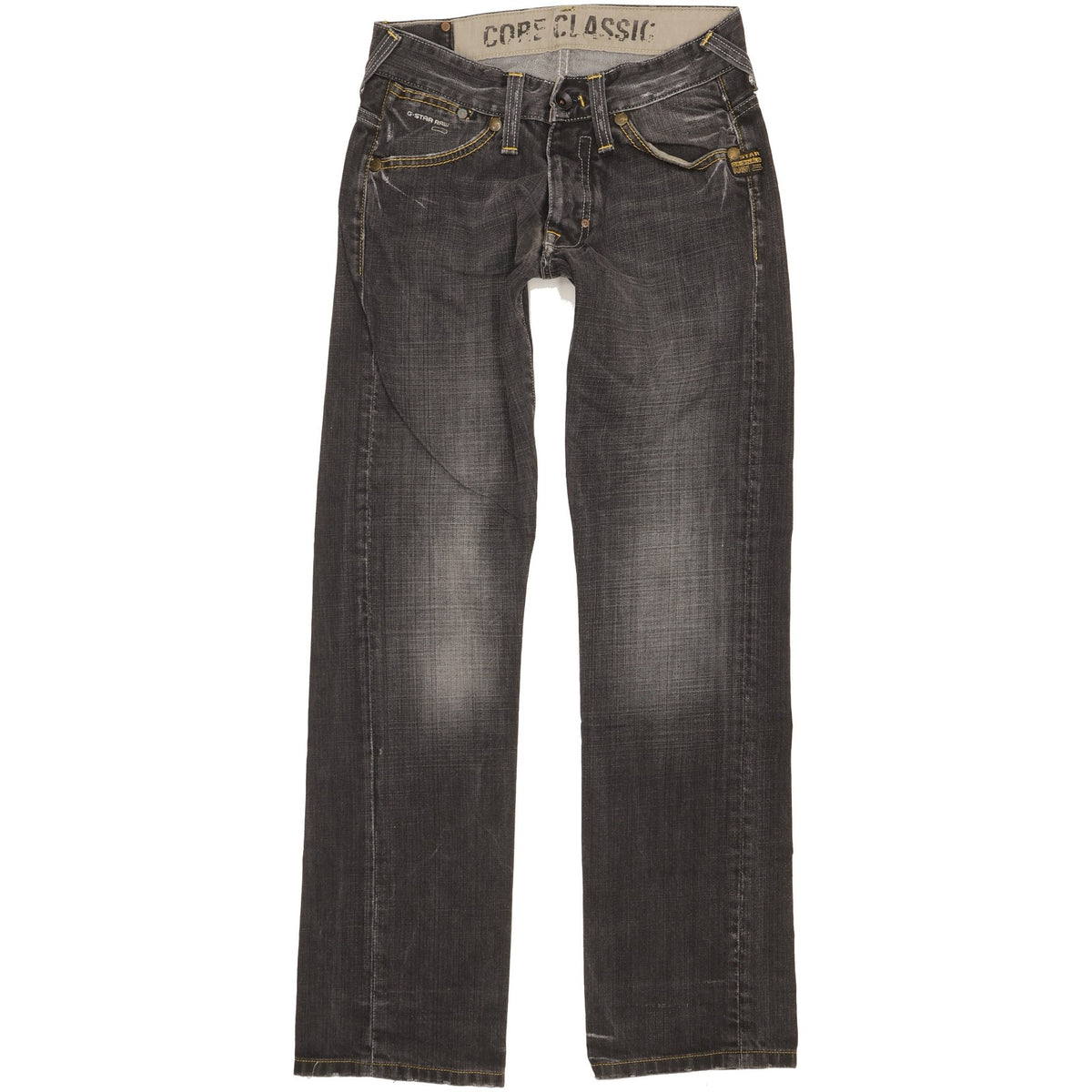 G-Star Core Men Black Straight Classic Jeans W28 L31