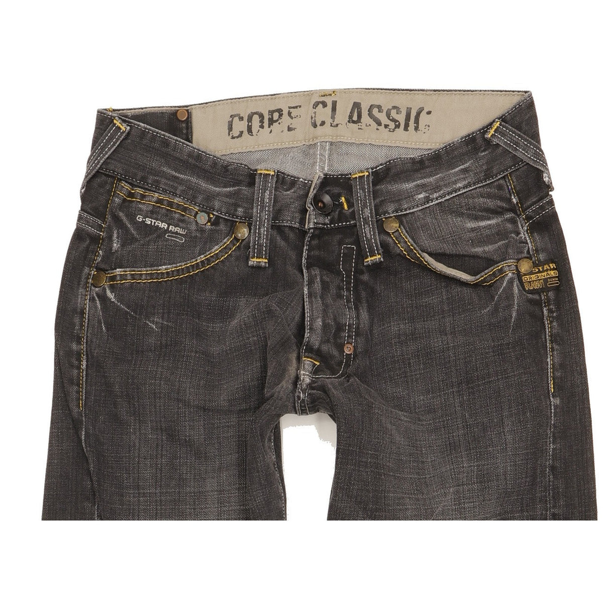 G-Star Core Men Black Straight Classic Jeans W28 L31