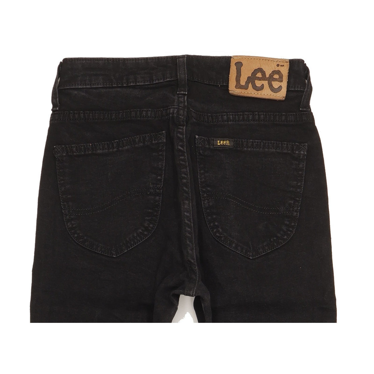 Lee Dallas Men Black Straight Regular Stretch Jeans W27 L28