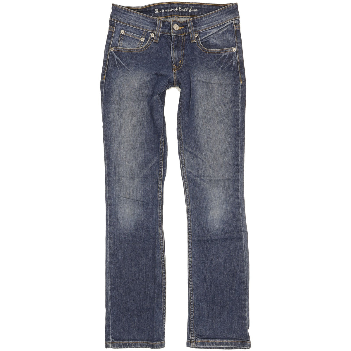 Levi's Women Blue Straight Slim Stretch Jeans W26 L28