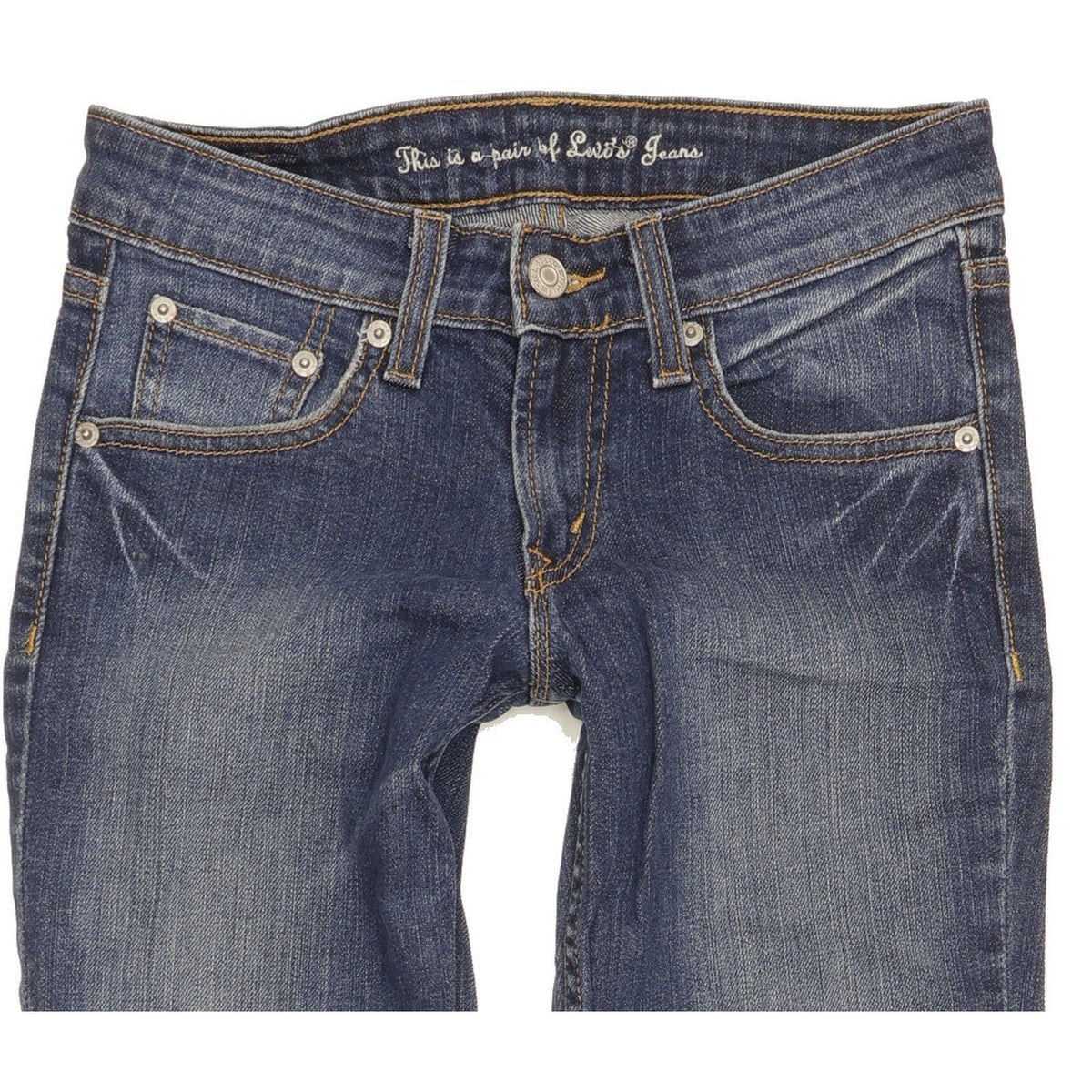 Levi's Women Blue Straight Slim Stretch Jeans W26 L28