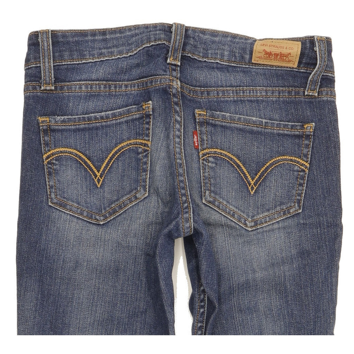 Levi's Women Blue Straight Slim Stretch Jeans W26 L28