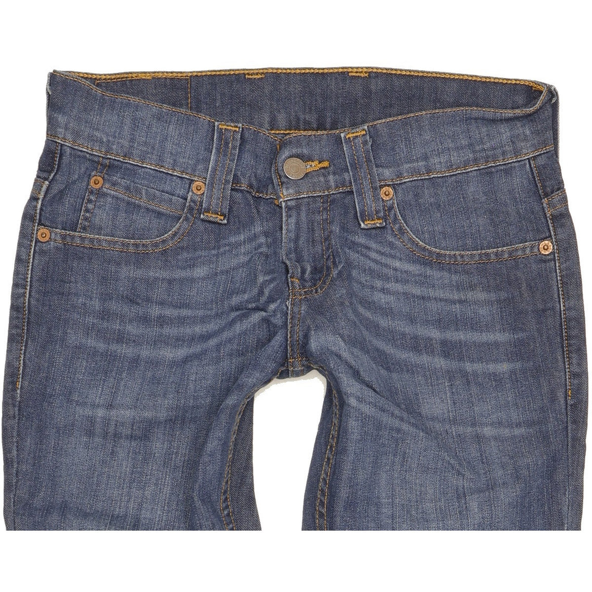 Levi's 603 Women Blue Straight Slim Stretch Jeans W27 L32