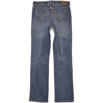 Levi's 627 Women Blue Straight Regular Stretch Jeans W30 L32