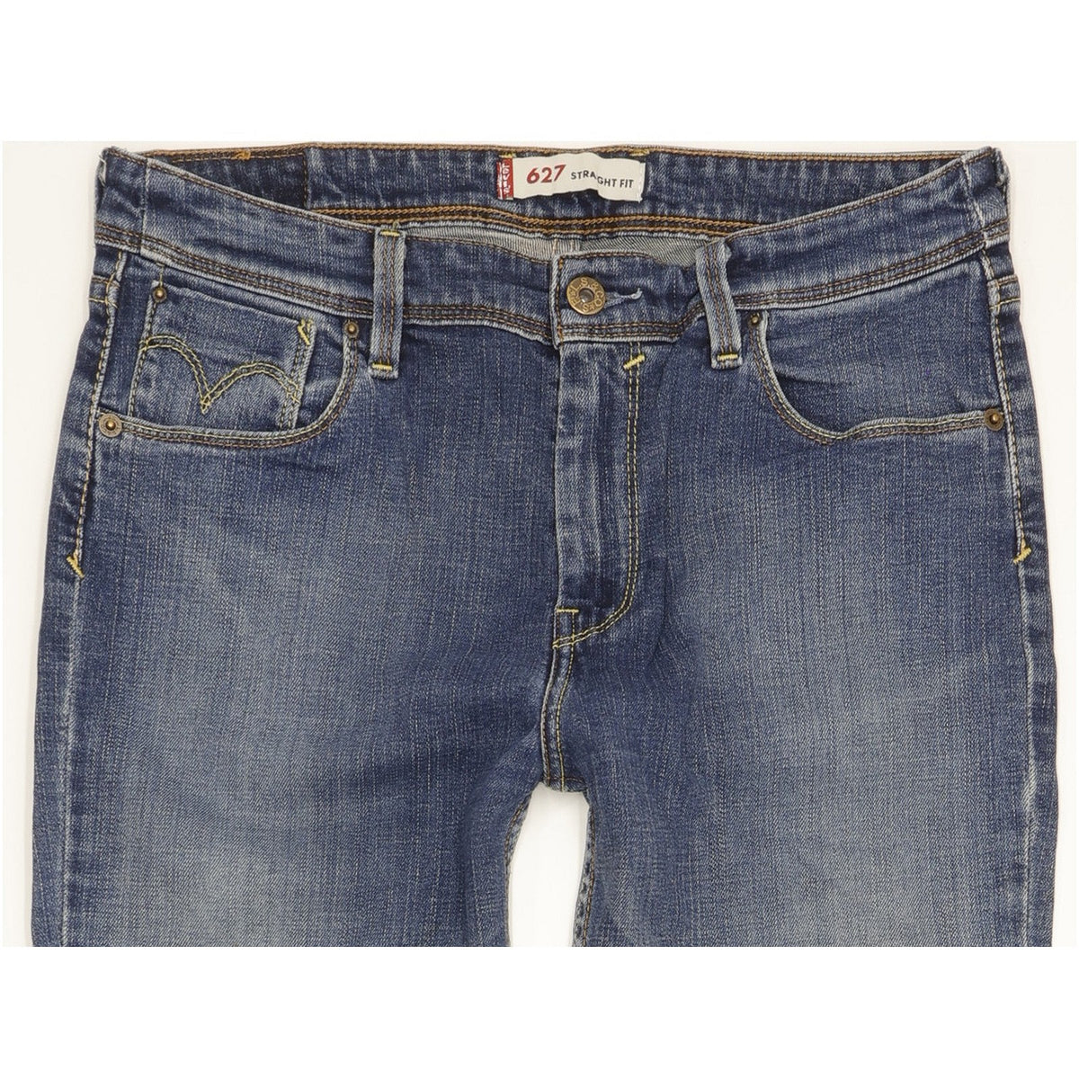 Levi's 627 Women Blue Straight Regular Stretch Jeans W30 L32