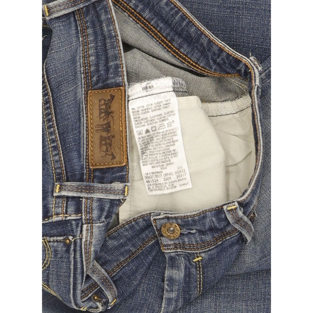 Levi's 627 Women Blue Straight Regular Stretch Jeans W30 L32