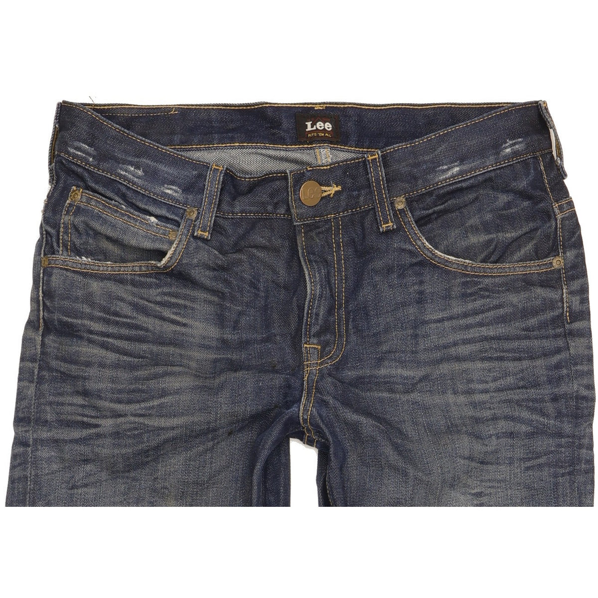 Lee Kunae Men Blue Straight Regular Jeans W28 L30