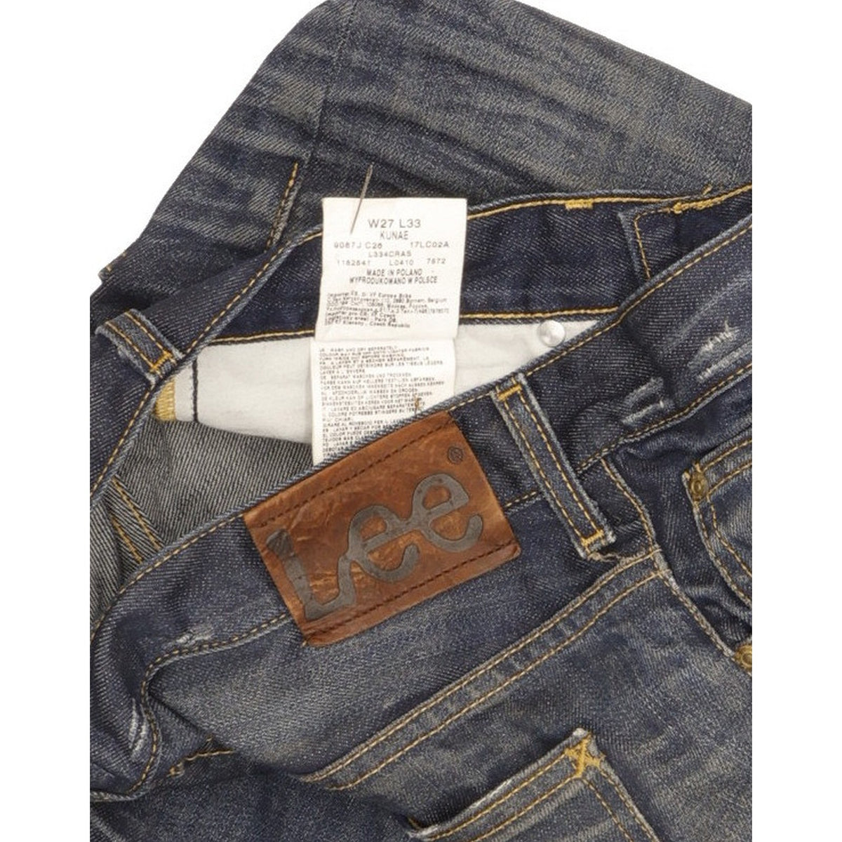 Lee Kunae Men Blue Straight Regular Jeans W28 L30