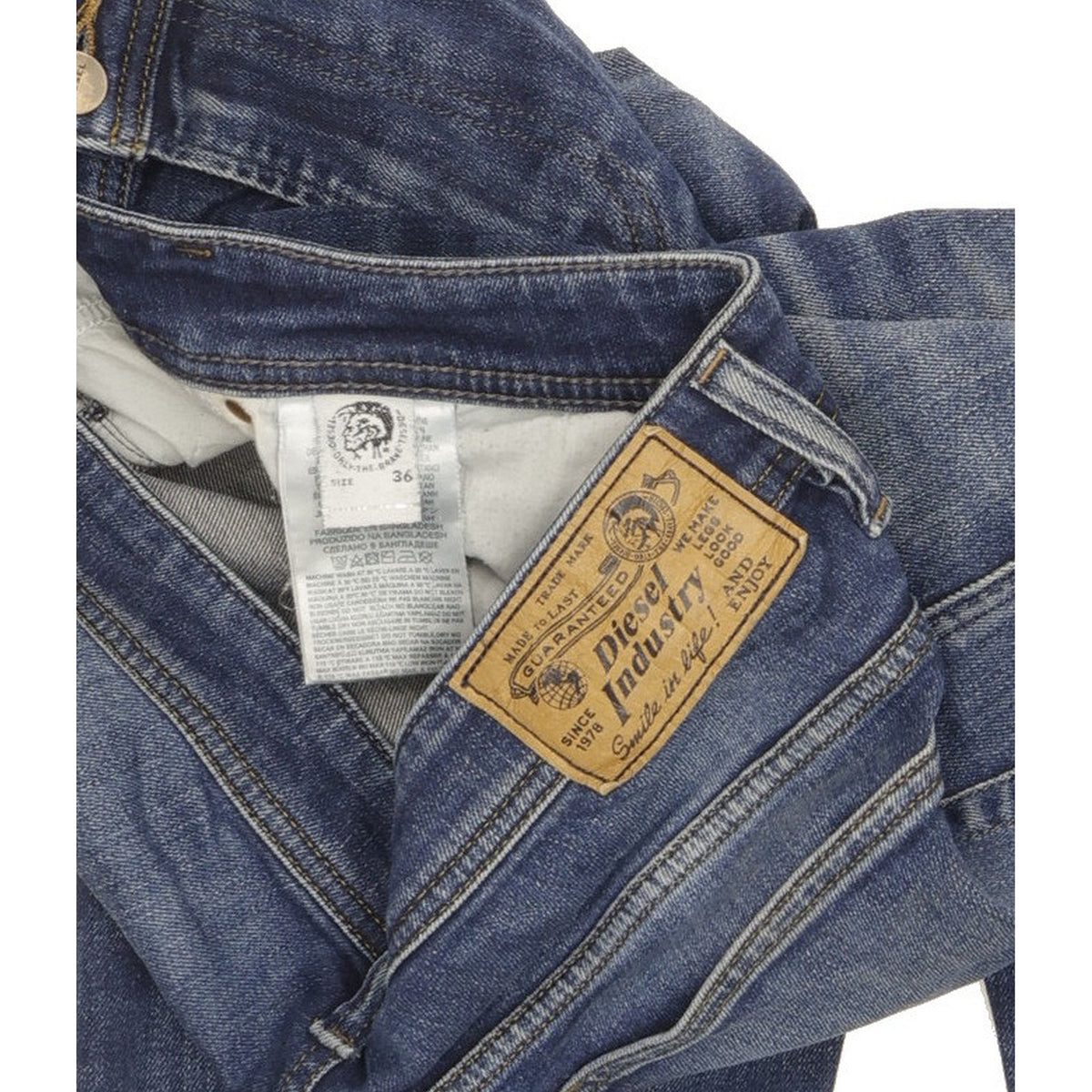 Diesel Thavar Men Blue Skinny Slim Stretch Jeans W36 L30