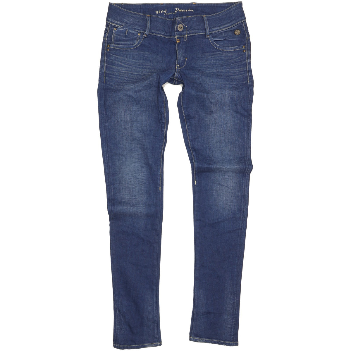 G-Star Royce Women Blue Skinny Slim Stretch Jeans W30 L34