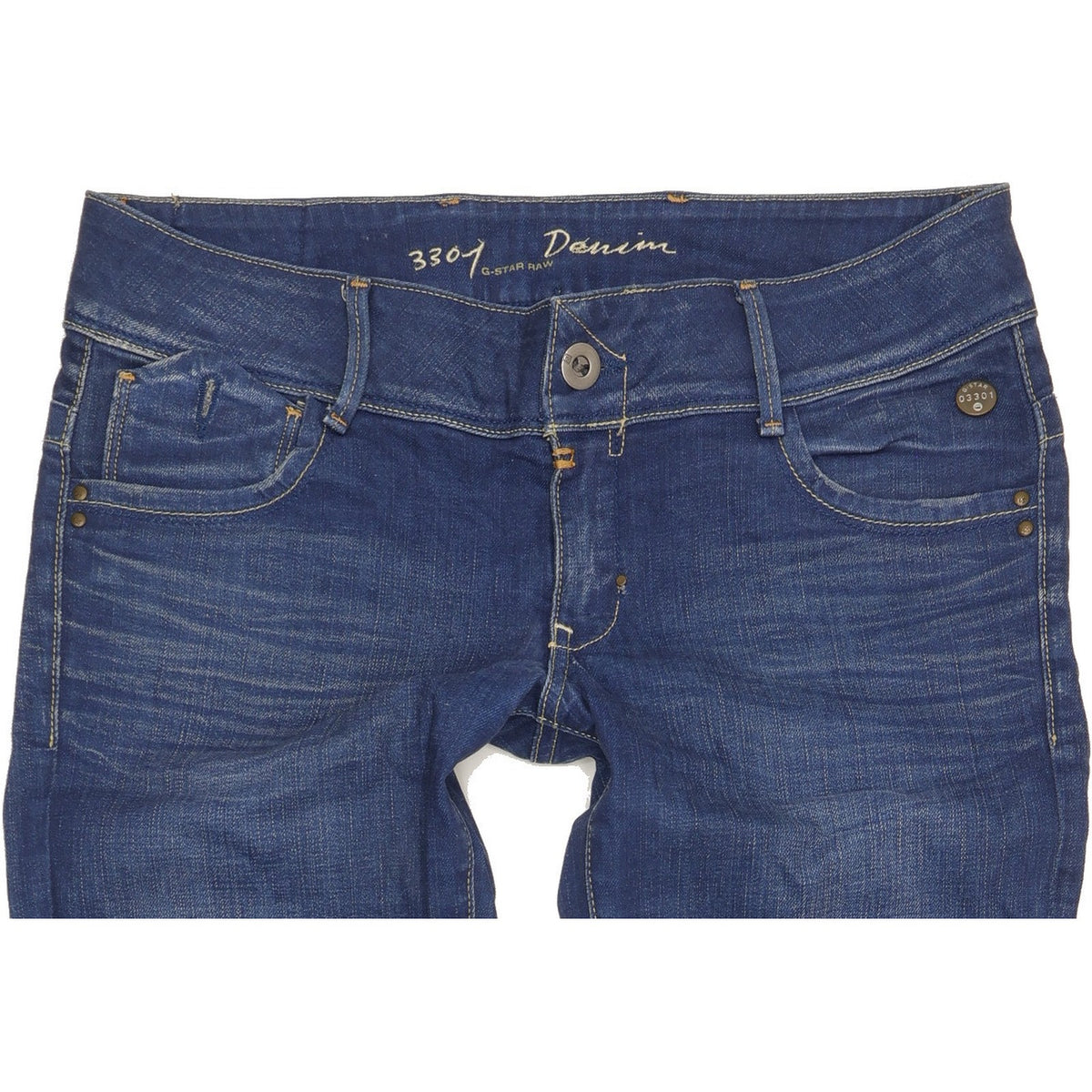 G-Star Royce Women Blue Skinny Slim Stretch Jeans W30 L34