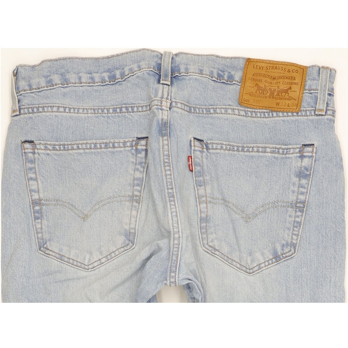 Levi's Men Blue Tapered Slim Stretch Jeans W33 L28