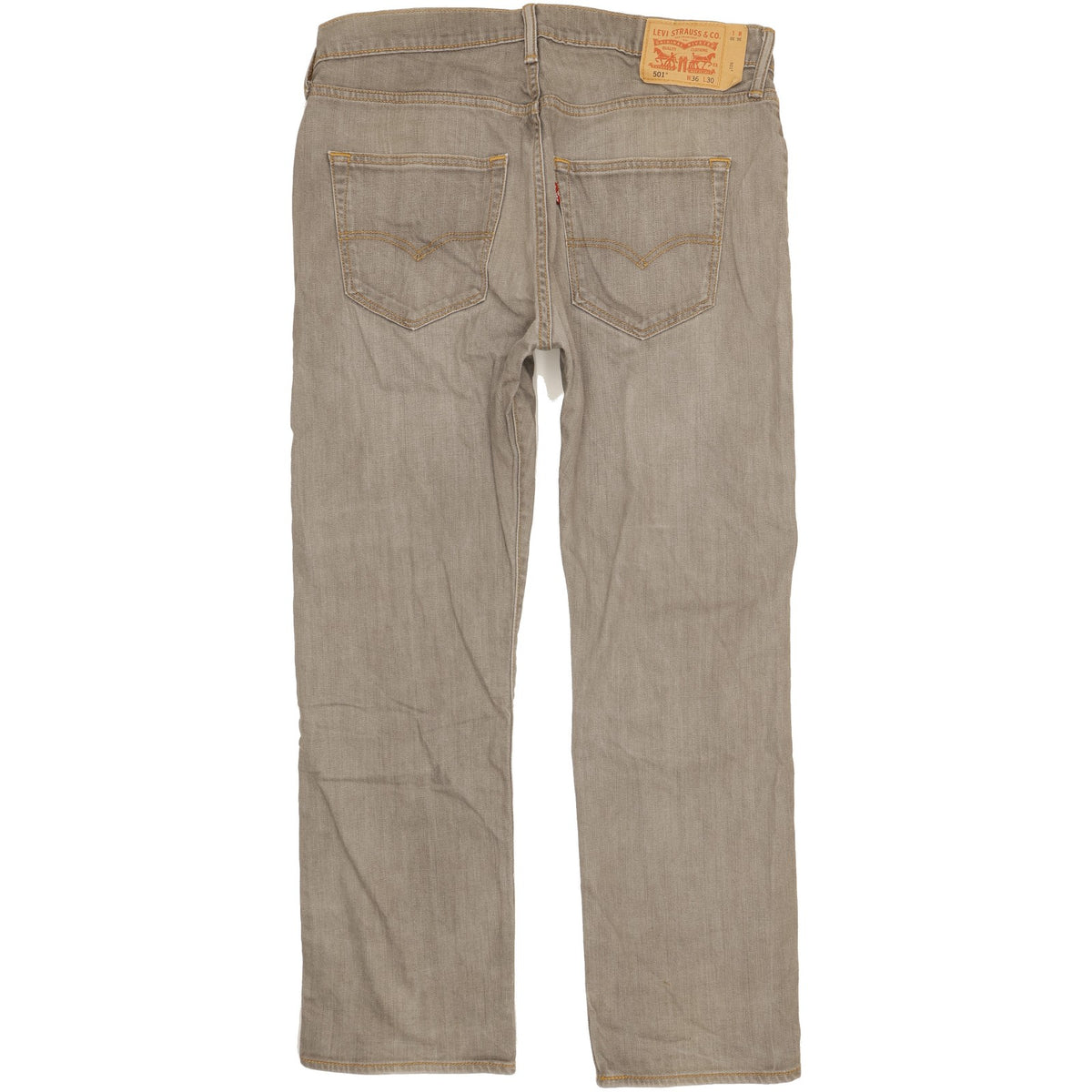 Levi's 501 Men Grey Straight Regular Stretch Jeans W36 L29