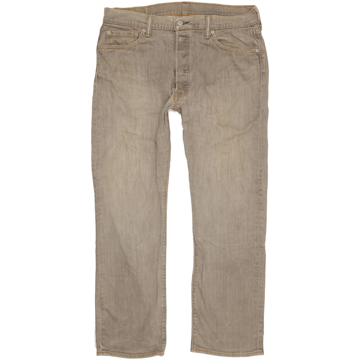 Levi's 501 Men Grey Straight Regular Stretch Jeans W36 L29