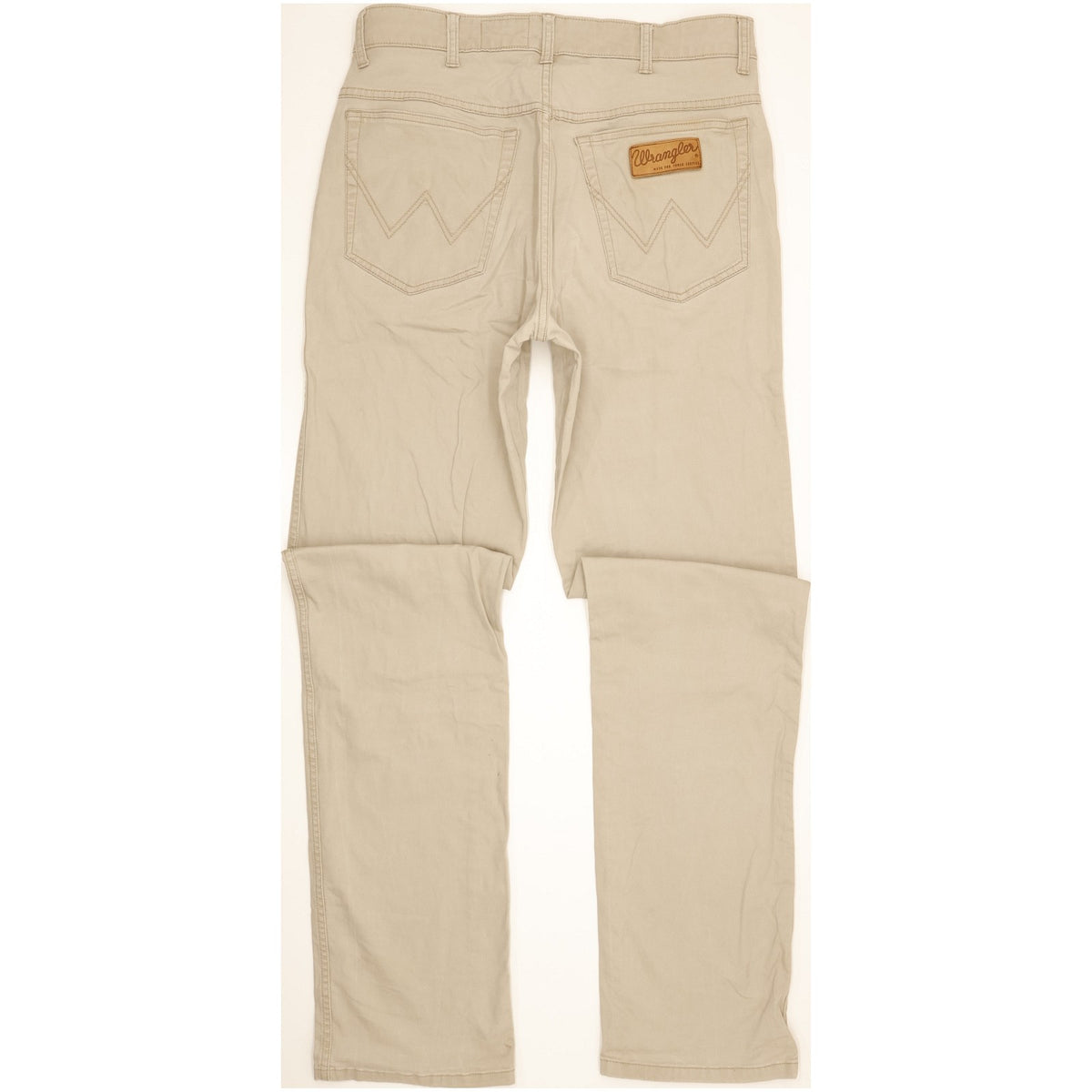 Wrangler Texas Men Beige Straight Regular Stretch Jeans W33 L35